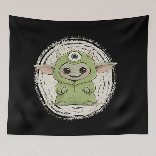 Item preview, BABY YODA DRESSED AS MIKE WAZOWSKI designed and sold by LIS AND MELIVERSO.