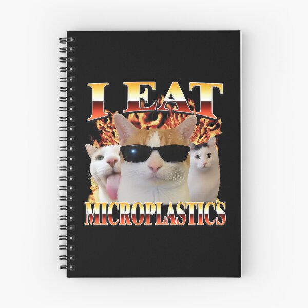 Item preview, I Eat Microplastics Funny Cat designed and sold by MemishDesign.