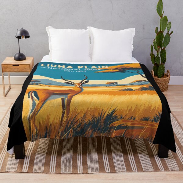 Item preview, Liuwa Plain National Park, Zambia, Vintage Art Travel Landscape designed and sold by MaateoDesign.