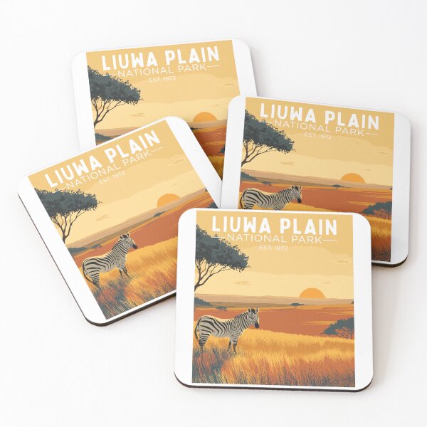 Item preview, Liuwa Plain National Park in Zambia, Vintage Art Travel Landscape designed and sold by MaateoDesign.