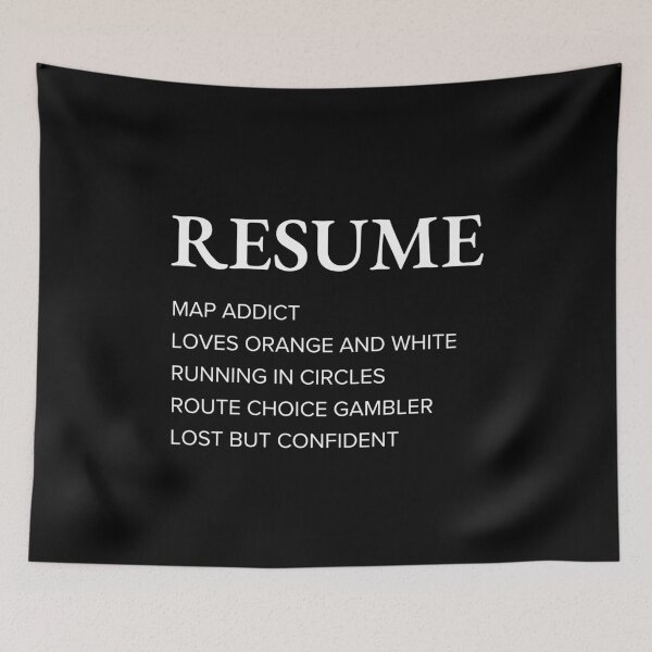 Item preview, Funny Orienteer Resume Style Sarcastic Orienteering designed and sold by StrideSuccess.