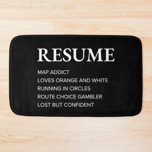 Item preview, Funny Orienteer Resume Style Sarcastic Orienteering designed and sold by StrideSuccess.