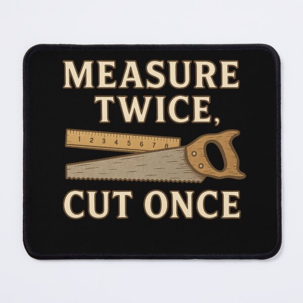 Item preview, Measure Twice, Cut Once – BloomKind Craft Edition designed and sold by BloomKind.