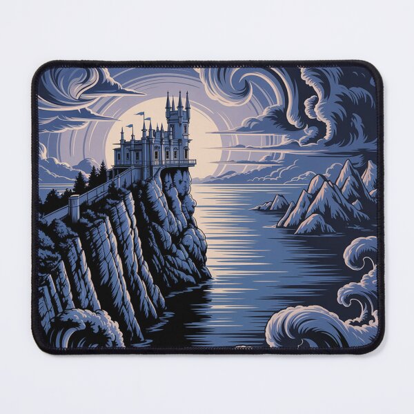 Item preview, A photographic artwork of castle  Swallow's Nest. designed and sold by Lilashakti ⭐️ ⭐️ ⭐️ ⭐️ ⭐️.
