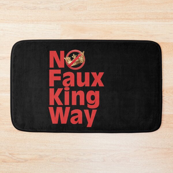 Item preview, No Faux King Way Vote Blue Save Democracy Political Design designed and sold by EarthArtDesigns.