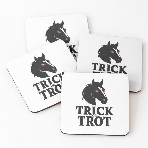 Item preview, Trick Or Trot, halloween horse riding, horse lover, equestrian designed and sold by YvkafromPoland.