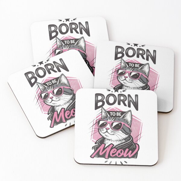 Item preview, Born To Be Meow – Modern Streetwear Cat Design for Teens designed and sold by SaicoGN.