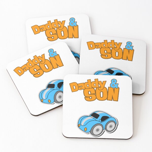 Item preview, Daddy & Son - Cute Cartoon Car Design for Father and Son Moments designed and sold by ookiArt.