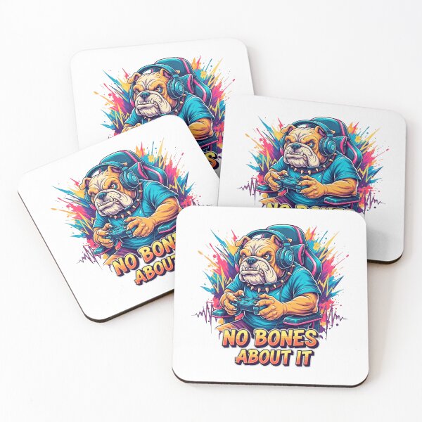 Item preview, Gamer Bulldog Funny Gaming Pun Dog Art designed and sold by SholoStudio.