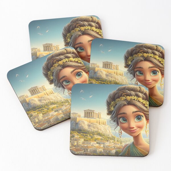 Item preview, Regal Woman with Ancient Greece Background designed and sold by Artessie.