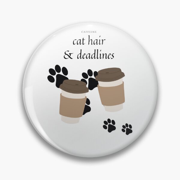 Item preview, Caffeine, Cat Hair & Deadlines – Student Life Sticker designed and sold by StudyCat Studio.