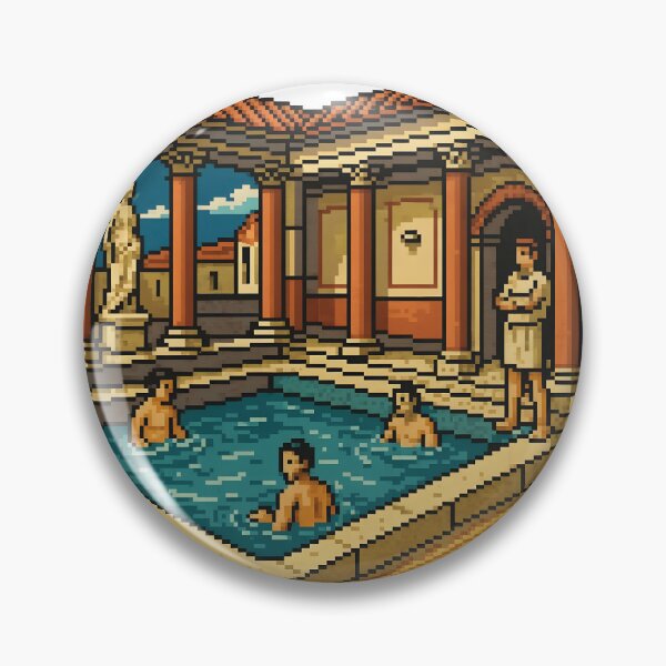 Item preview, Roman baths retro style 90's designed and sold by WirelessChimp.
