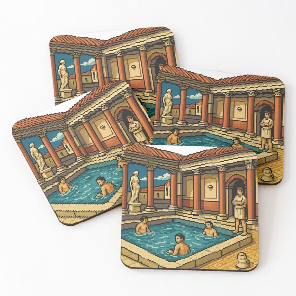 Item preview, Roman baths retro style 90's designed and sold by WirelessChimp.