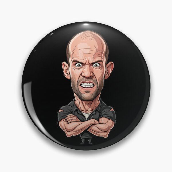 Item preview, Cartoon of Jason Statham designed and sold by Sopilka.