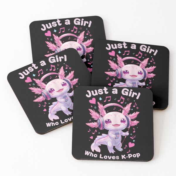 Item preview, Just A Girl Who Loves K-pop Axolotl designed and sold by BASKF.