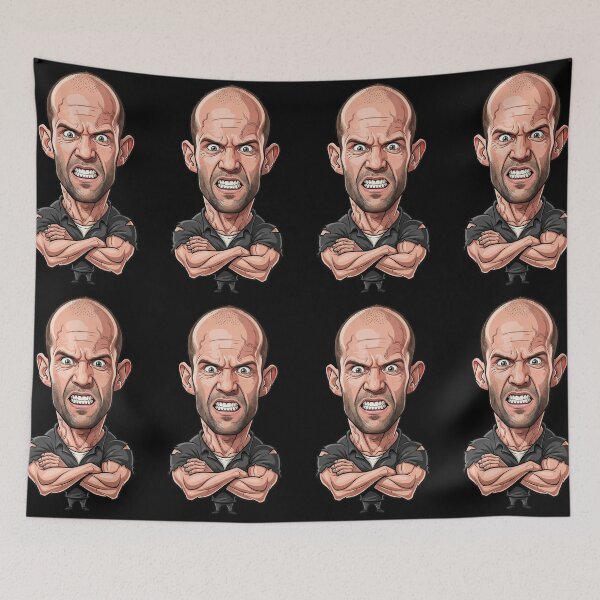 Item preview, Cartoon of Jason Statham designed and sold by Sopilka.