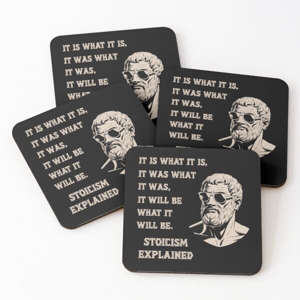 Item preview, Stoicism Explained – Zenon in Sunglasses Says: It Is What It Is designed and sold by ChibiNekoSpace.