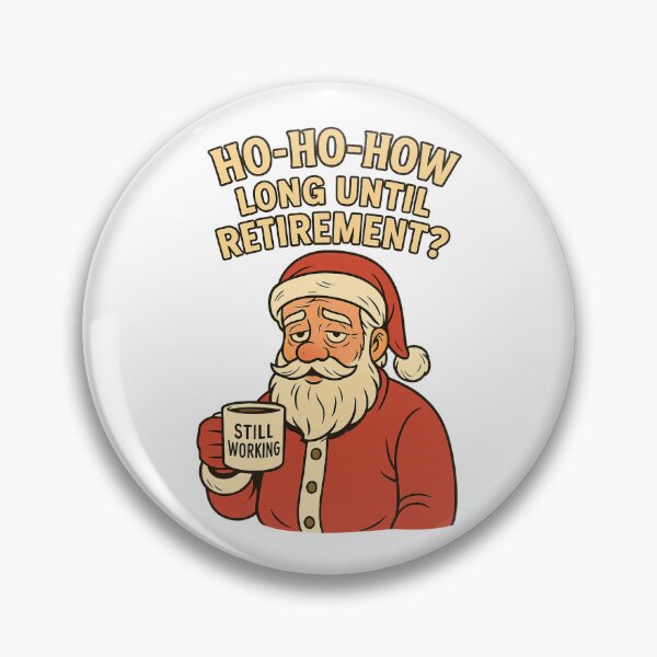 Item preview, Funny Work Christmas Tee – “Ho-ho-how long until retirement?” | Countdown Edition designed and sold by SVALANART.
