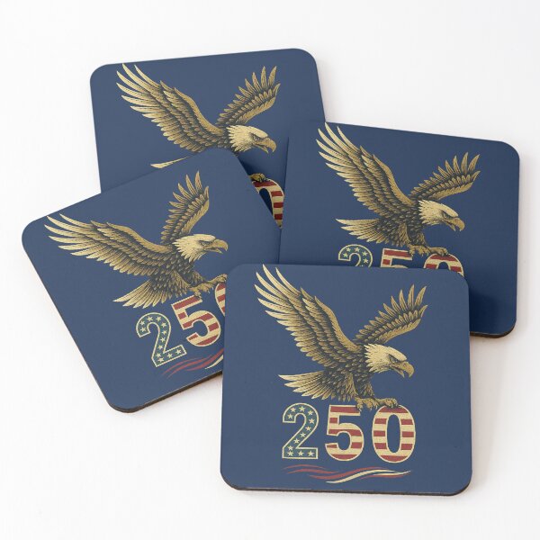 Item preview, American Eagle 250 – Patriotic Vintage Emblem designed and sold by Ewa Miller.