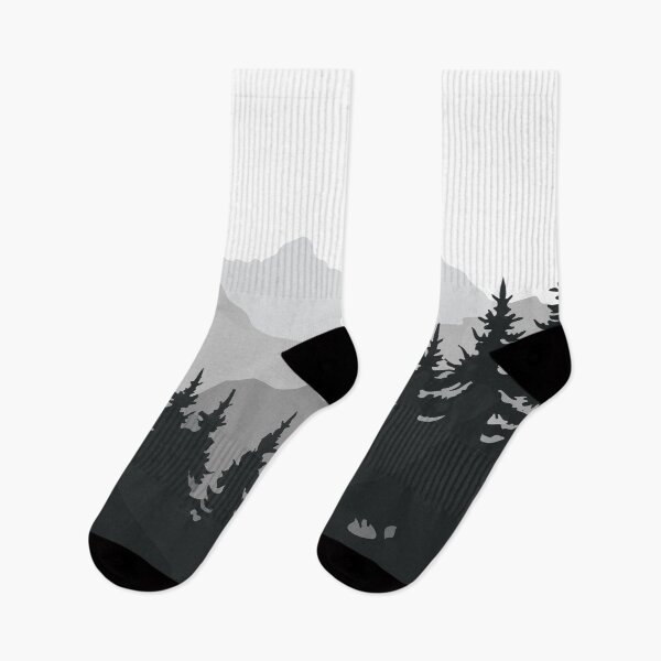 Item preview, Moody Pine Forest with Distant Mountains designed and sold by AlmaMoArt.