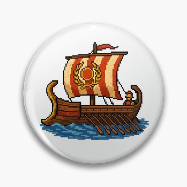 Item preview, Trireme roman boat retro style 90's designed and sold by WirelessChimp.