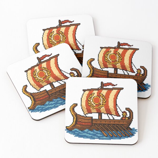 Item preview, Trireme roman boat retro style 90's designed and sold by WirelessChimp.
