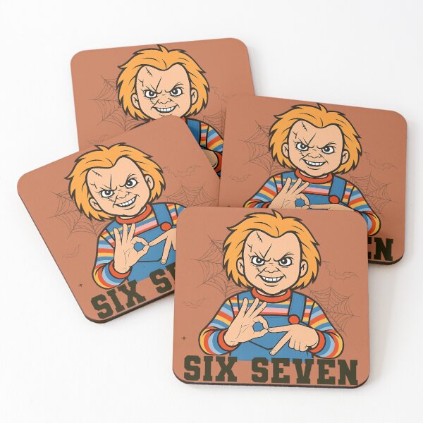 Item preview, Six Seven Halloween Classic T-Shirt | Funny Killer Doll Horror Parody Tee designed and sold by Dutenarafi.