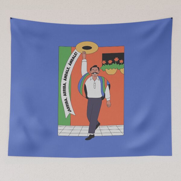 Item preview, ¡Arriba Ándale! Funny Mexican Fiesta. Colorful Serape & Sombrero Design designed and sold by paulo silveira.
