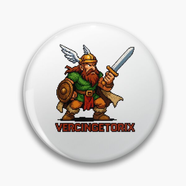 Item preview, Vercingetorix, Gallic leader, retro style 90's designed and sold by WirelessChimp.