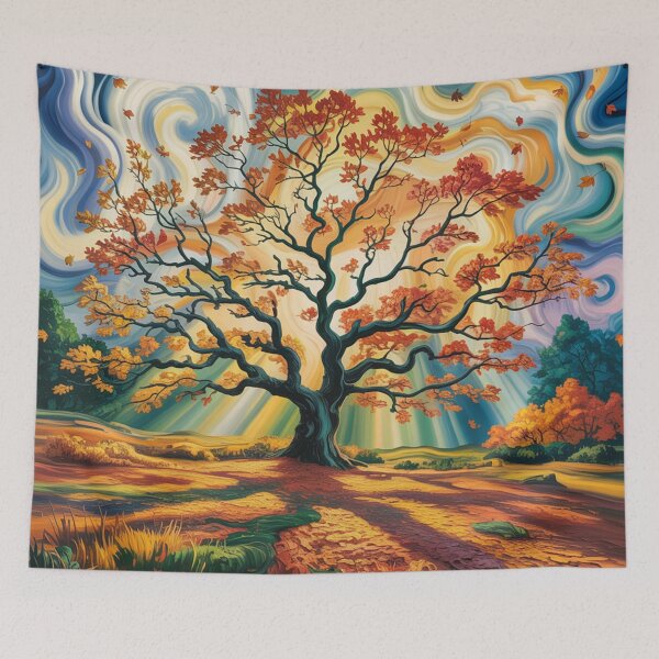Item preview, Big tree,Van Gogh style oil paint. designed and sold by elegantpaterns.