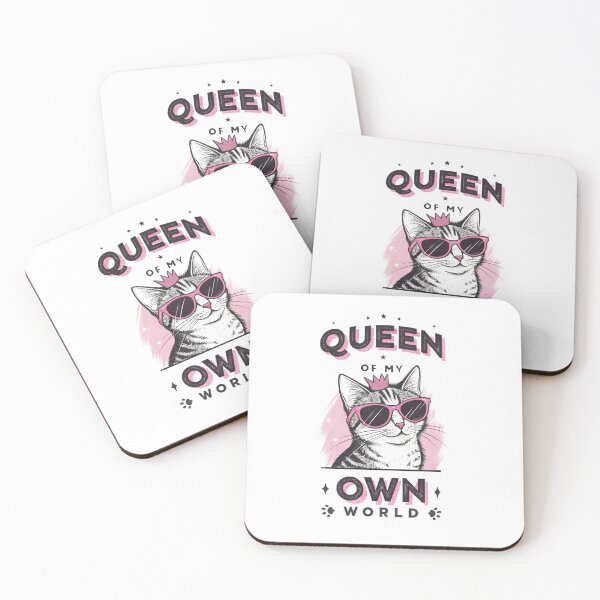 Item preview, Queen of My Own World – Modern Streetwear Cat Design for Teens designed and sold by SaicoGN.
