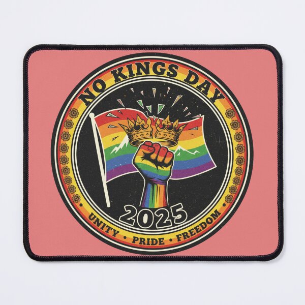 Item preview, No Kings Day 2025 Rainbow designed and sold by MattBStickers.
