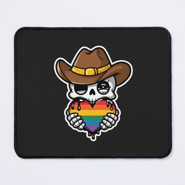 Item preview, Cowboy Skull with Rainbow Heart designed and sold by WeranovDesign.