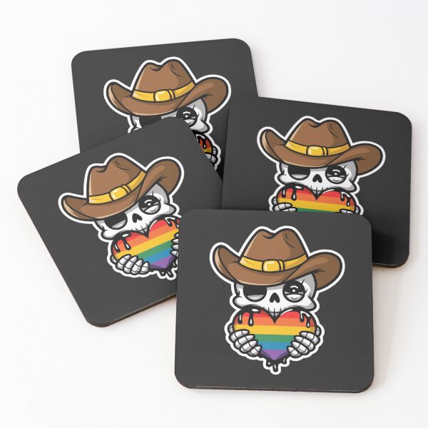 Item preview, Cowboy Skull with Rainbow Heart designed and sold by WeranovDesign.