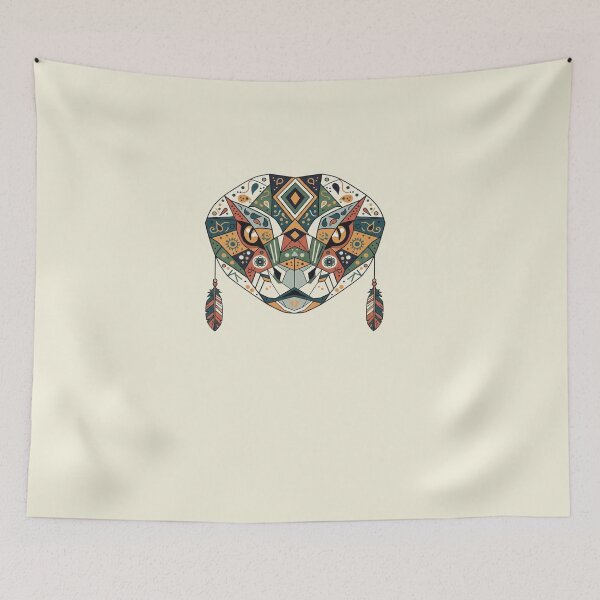 Item preview, Geometric indian boho snake head designed and sold by WildArtIT.