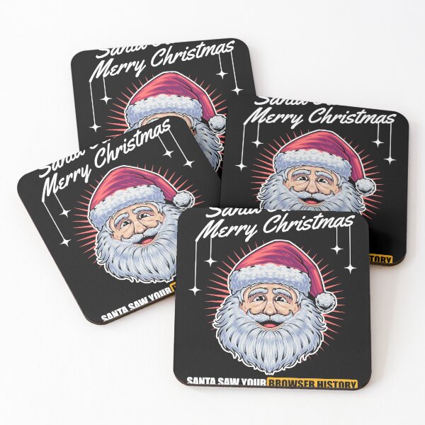 Item preview, Santa Saw Your Browser History-Christmas Humor designed and sold by Lunovity Labs.