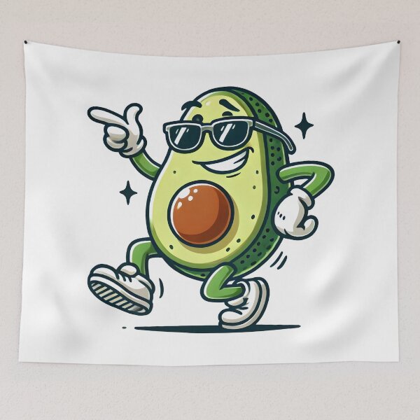 Item preview, Cool Dancing Avocado with Sunglasses. designed and sold by The-T-In-Retro.