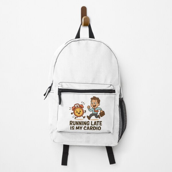 Item preview, Running Late Is My Cardio – Funny Relatable Quote designed and sold by FraktalMoods.
