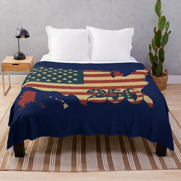 Item preview, America 250 Flag Map – Vintage USA Heritage Design designed and sold by Ewa Miller.