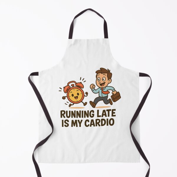 Item preview, Running Late Is My Cardio – Funny Relatable Quote designed and sold by FraktalMoods.