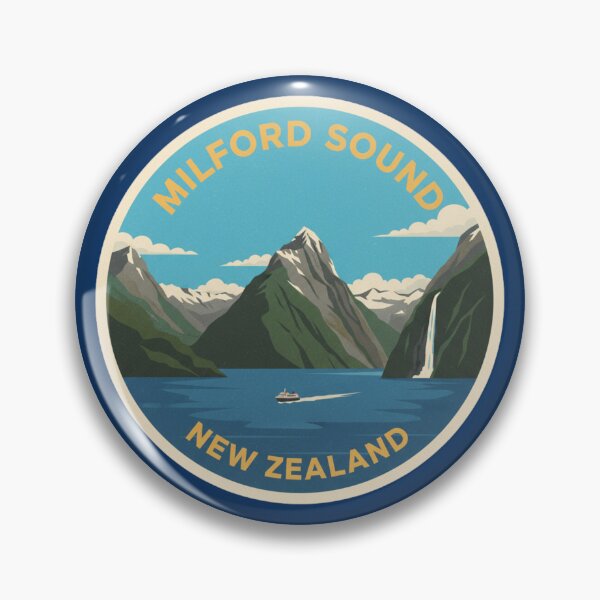 Item preview, Golden Milford Sound Travel Badge designed and sold by The Digital Compass.