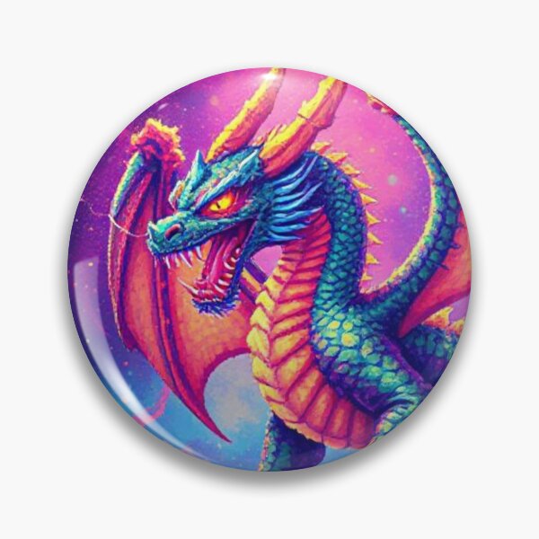 Item preview, Pixel Dragon – Guardian of the Neon Skies designed and sold by M3m3ck4r.