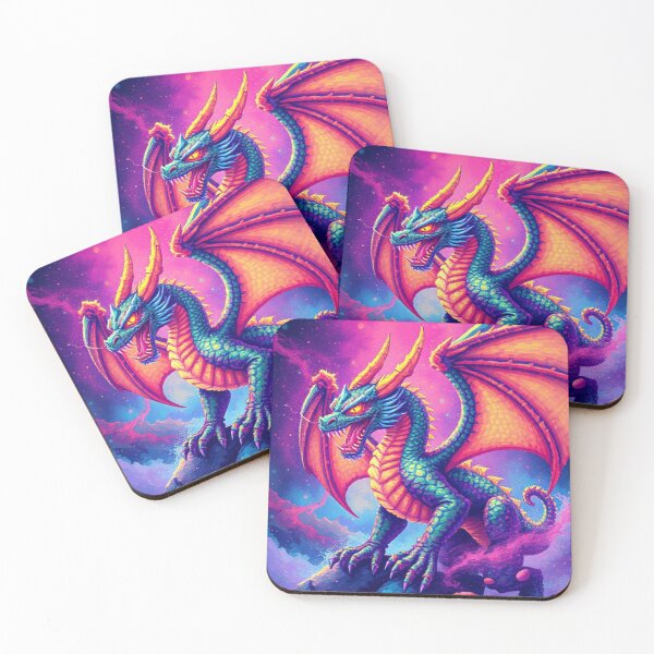 Item preview, Pixel Dragon – Guardian of the Neon Skies designed and sold by M3m3ck4r.