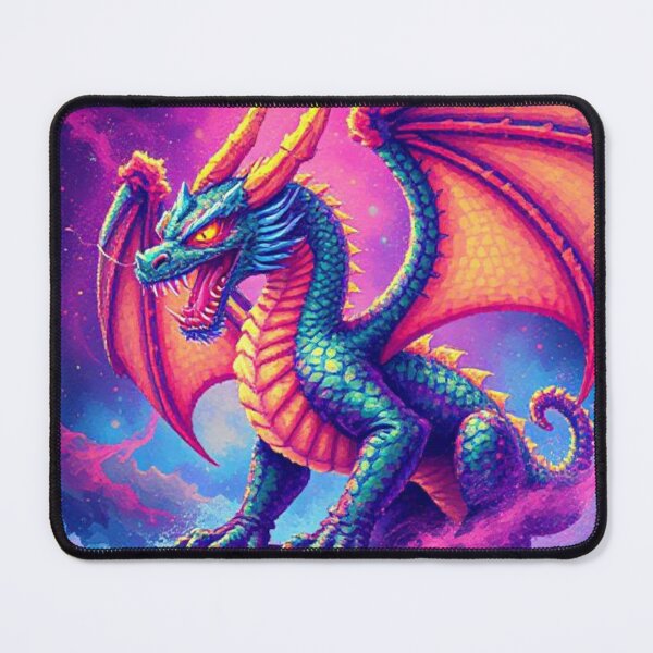 Item preview, Pixel Dragon – Guardian of the Neon Skies designed and sold by M3m3ck4r.