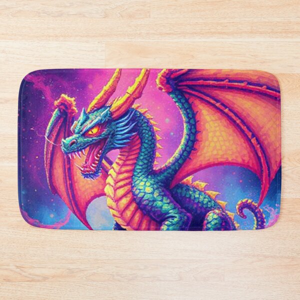 Item preview, Pixel Dragon – Guardian of the Neon Skies designed and sold by M3m3ck4r.