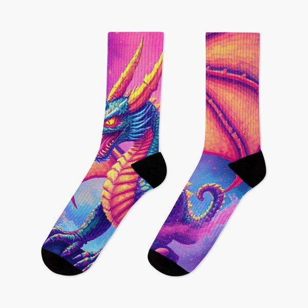 Item preview, Pixel Dragon – Guardian of the Neon Skies designed and sold by M3m3ck4r.