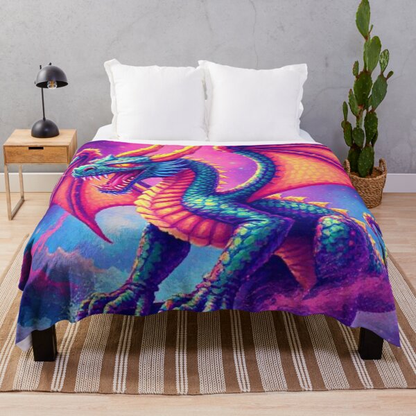 Item preview, Pixel Dragon – Guardian of the Neon Skies designed and sold by M3m3ck4r.