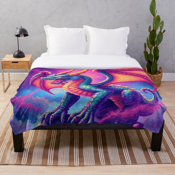 Item preview, Pixel Dragon – Guardian of the Neon Skies designed and sold by M3m3ck4r.