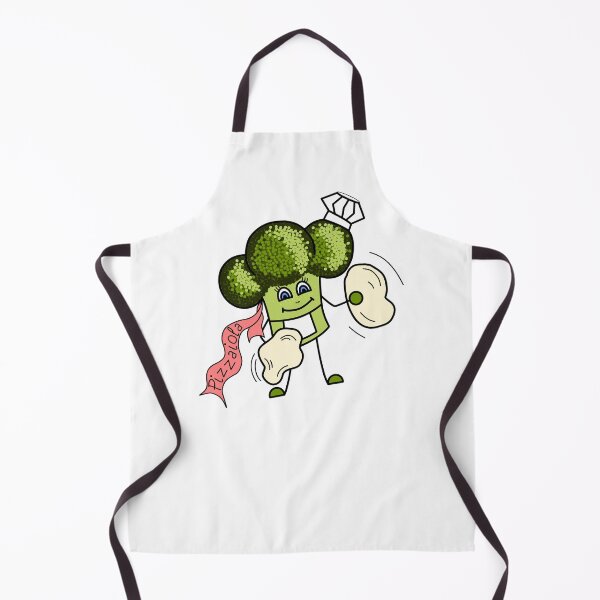 Item preview, Smiling broccoli pizzaiolo, cheerful vegetable character designed and sold by KosaUA.