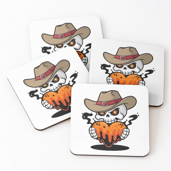 Item preview,  Cowboy Skull with Lava Heart designed and sold by WeranovDesign.